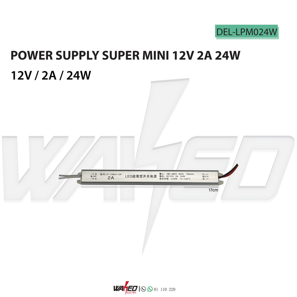 Mini power supply - 12v - 2A - 24W