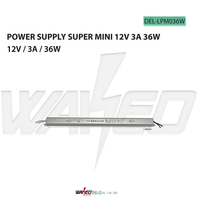 MINI POWER SUPPLY - 12V - 3A - 36W