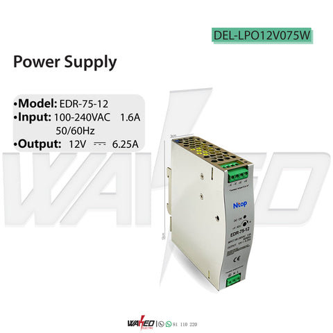 Power Supply - 75W 6.25A