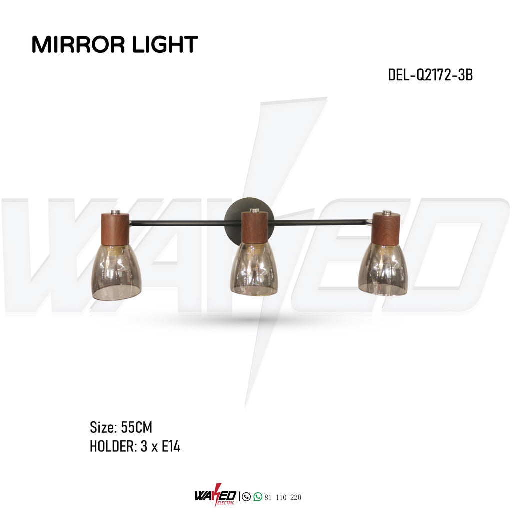 MIRROR LIGHT - 1/2/3 LAMP - Brown