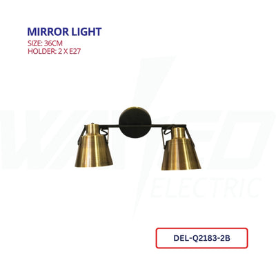 MIRROR LIGHT - 2/3 LAMP - Bronze
