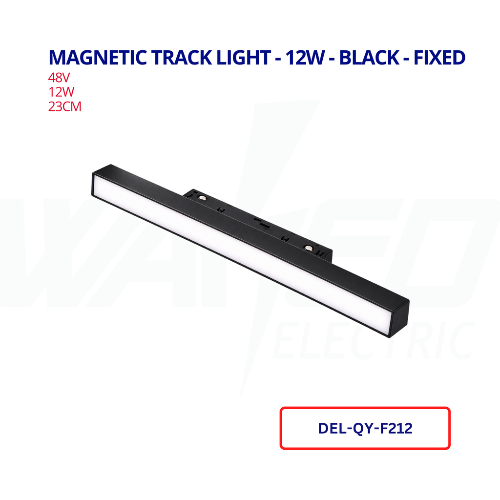 Magnetic Track Light - 12w - Black