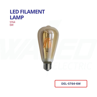 Led Filament Lamp - ST64 - 6W