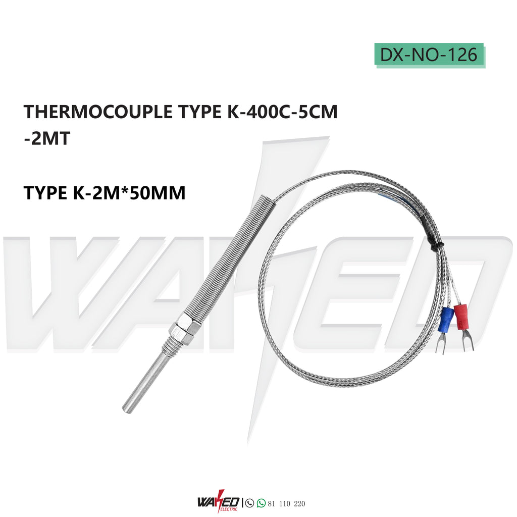 THERMOCOUPLE TYPE K - 400C - 5CM