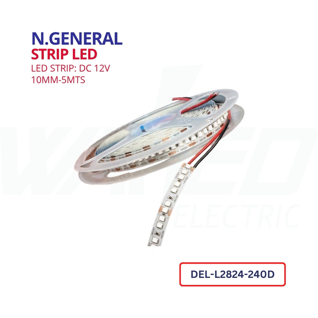 N.General 12V LED Strip Light - 10mm - 5meters