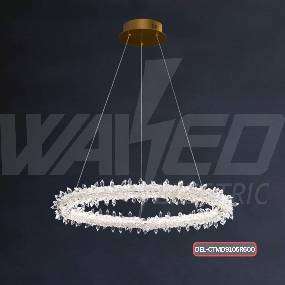 Crystal Halo Ring Chandelier