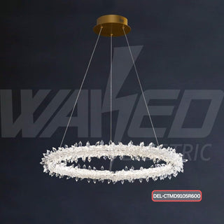 Crystal Halo Ring Chandelier
