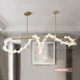 Twisted Wave Ribbon Chandelier