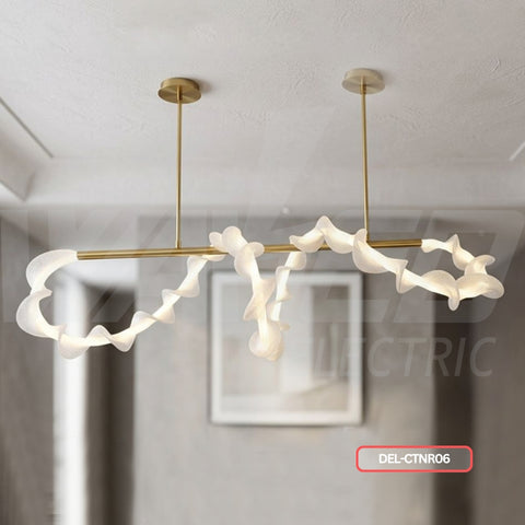 Twisted Wave Ribbon Chandelier