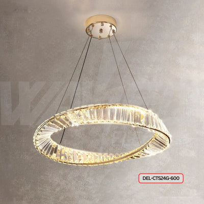 Crystal Halo Ring Chandelier