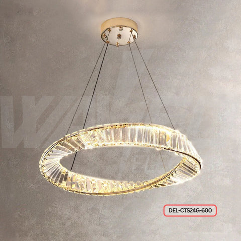 Crystal Halo Ring Chandelier