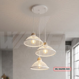 Cone Mesh Pendant triple Light