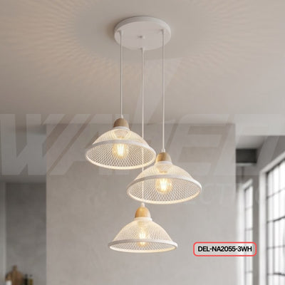 Cone Mesh Pendant triple Light