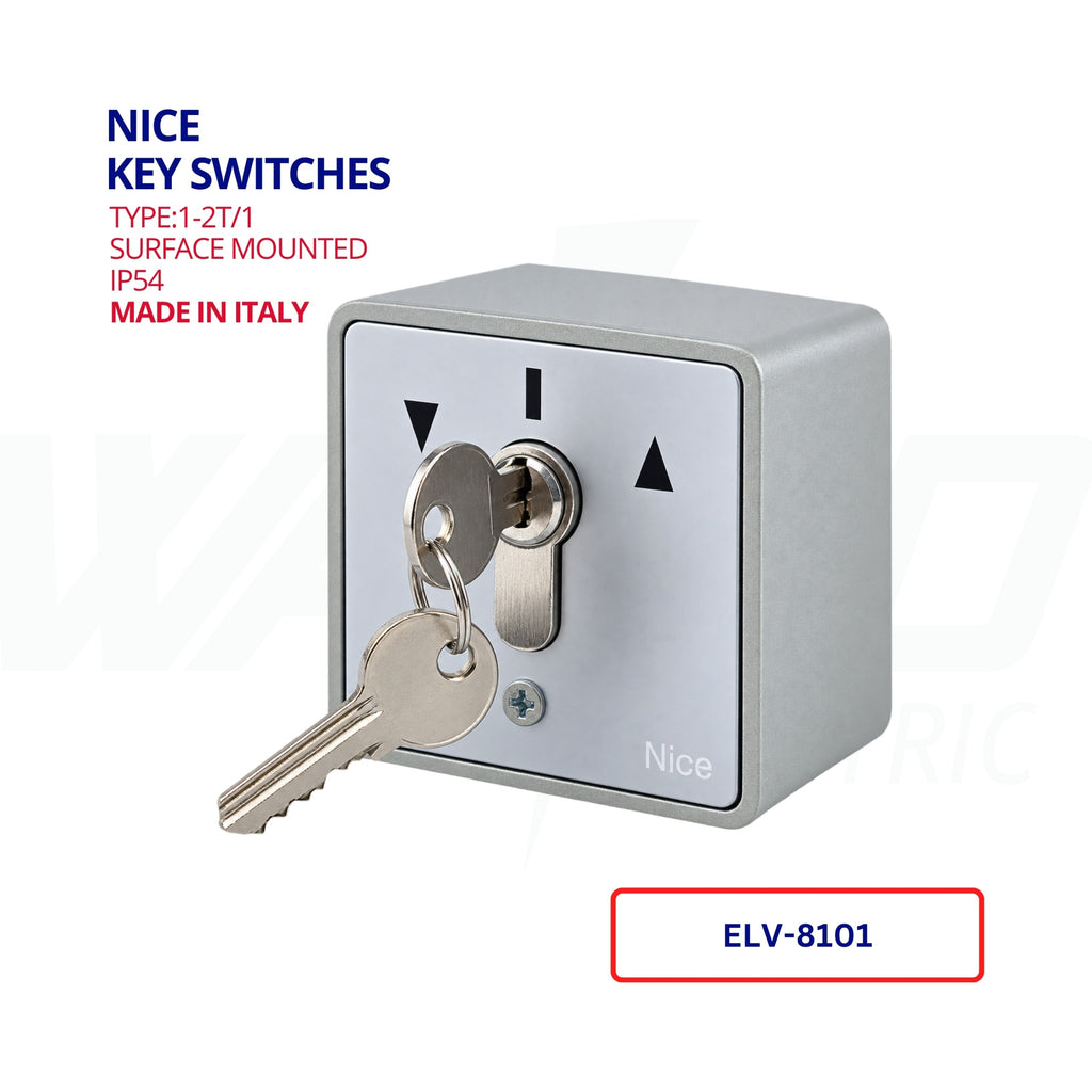 Nice Surface-Mounted Key Switch – IP54