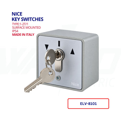 Nice Surface-Mounted Key Switch – IP54