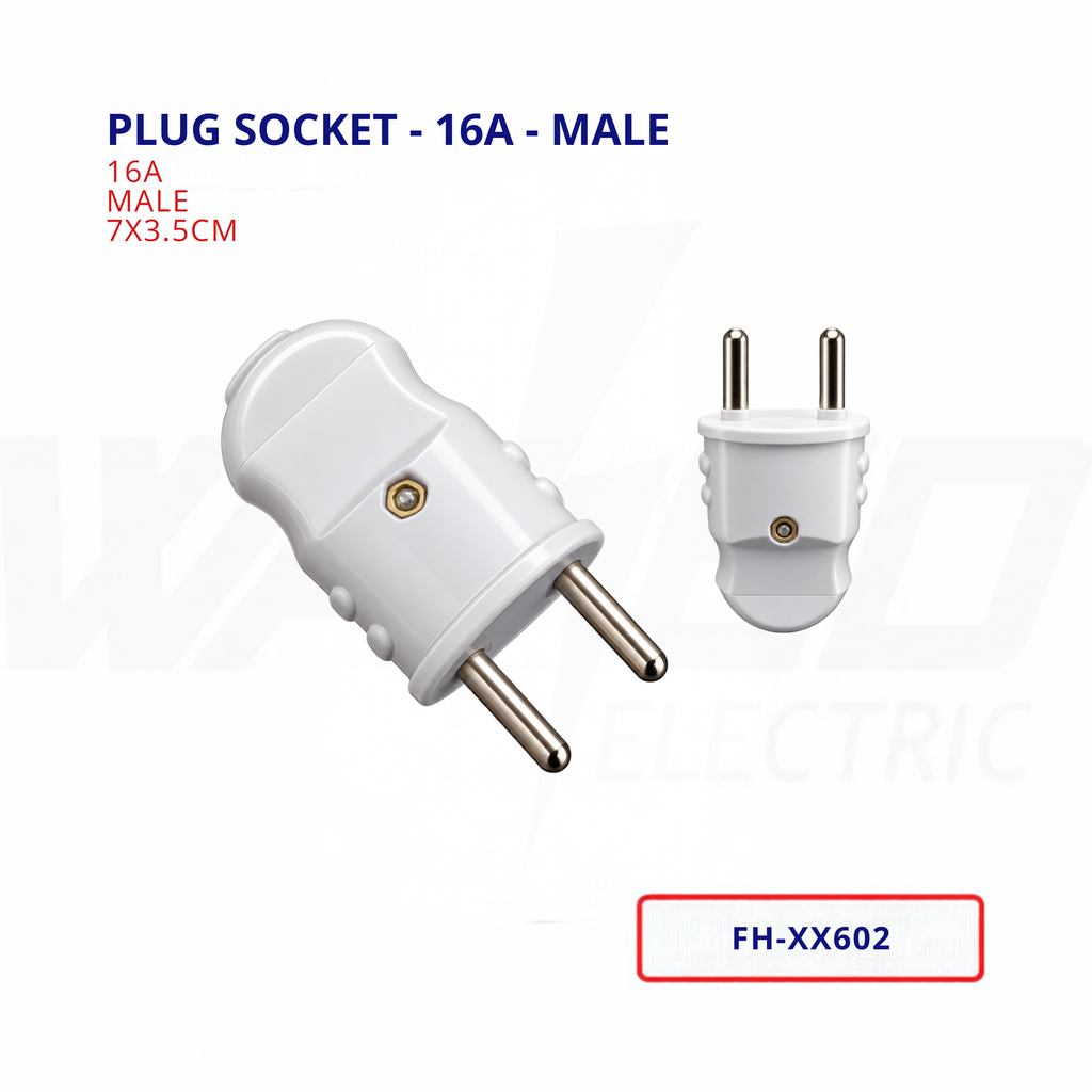 Plug Socket - 16A - Male