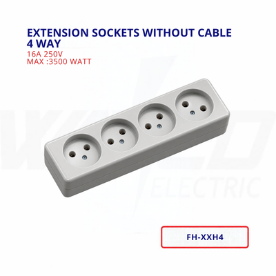 Extension Sockets Without Cable - 4 Way