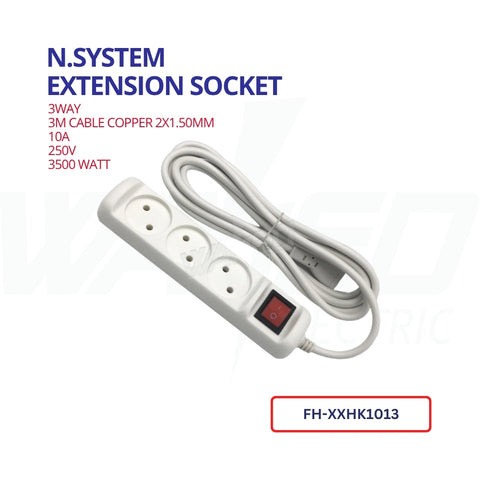 Extension Socket - 3Way
