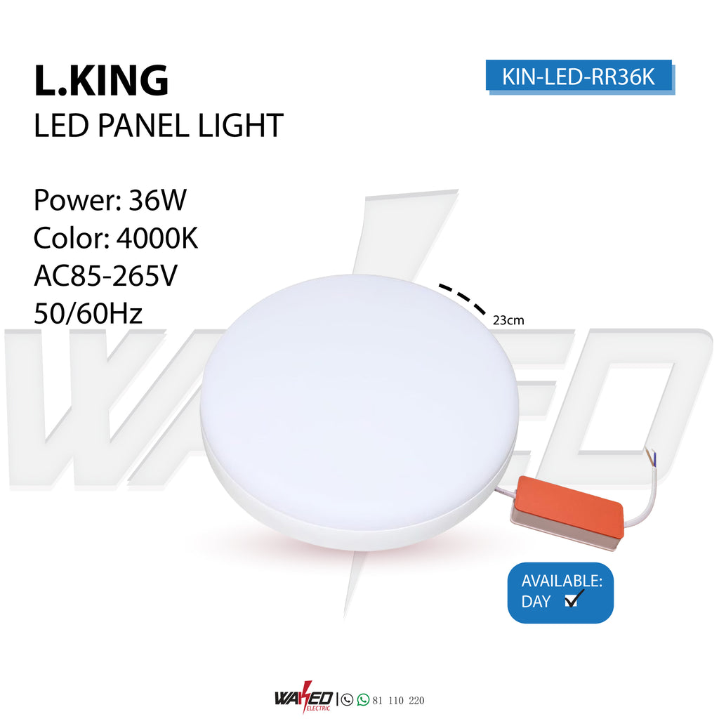 RIMLESS SPOT LIGHT - 36WATT - ROUND - L.king