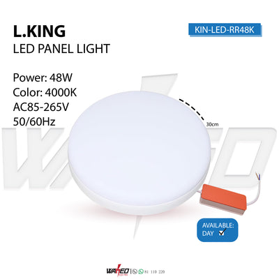 RIMLESS SPOT LIGHT - 48WATT - ROUND - L.king