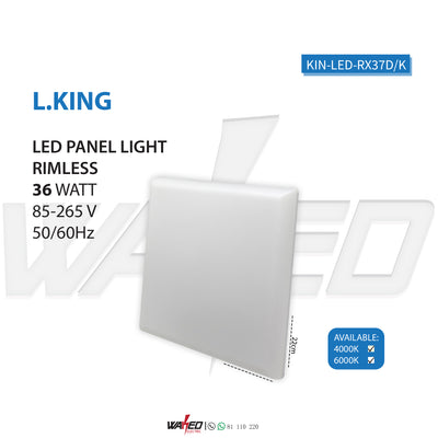 RIMLESS SPOT LIGHT - 36WATT - SQUARE - L.king