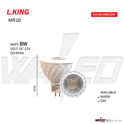 Spot Lamp - 8W -  MR16 - L.KING