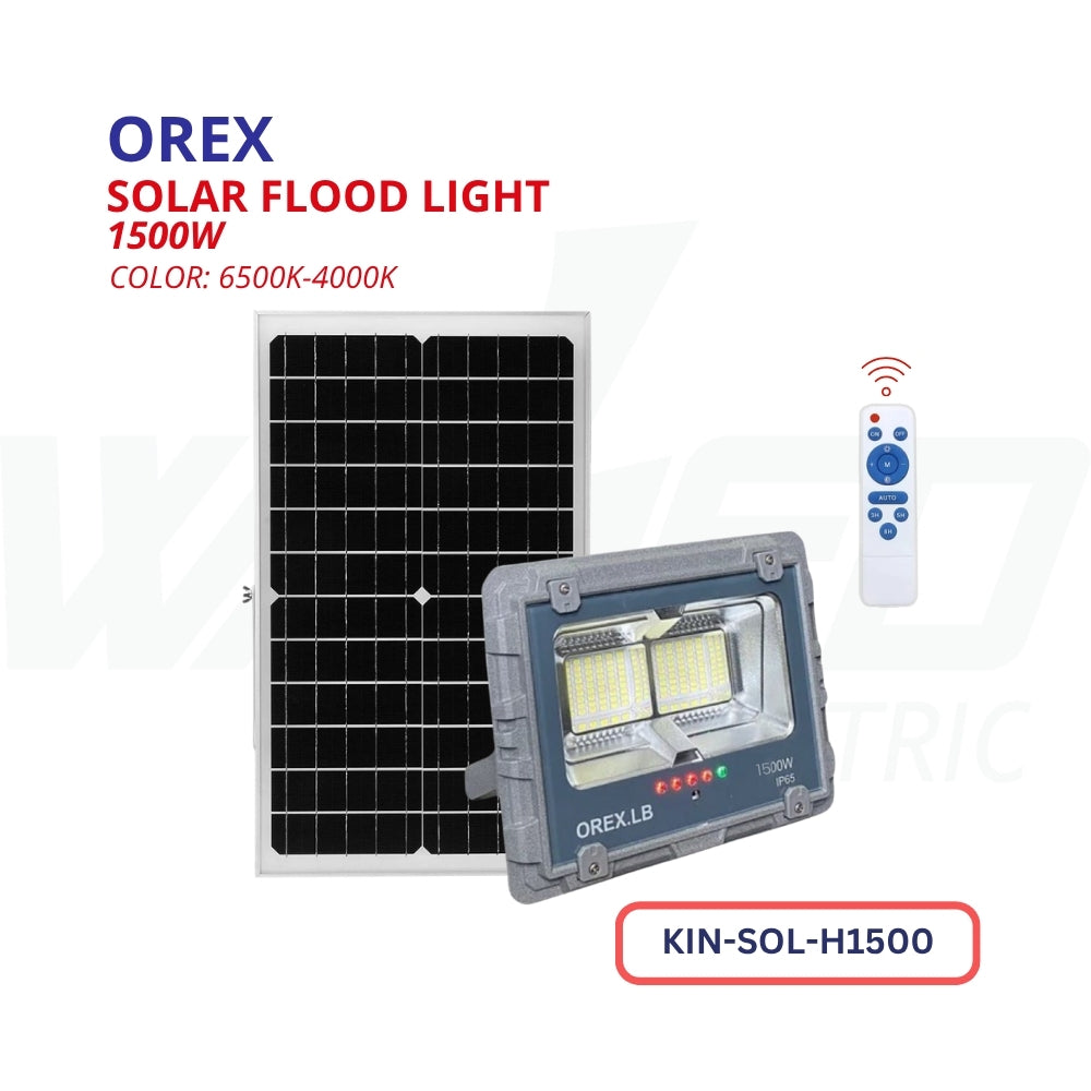 Solar Flood Light - 1500w - OREX.LB