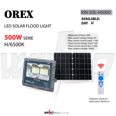 Solar Flood Light - 500w - OREX.LB