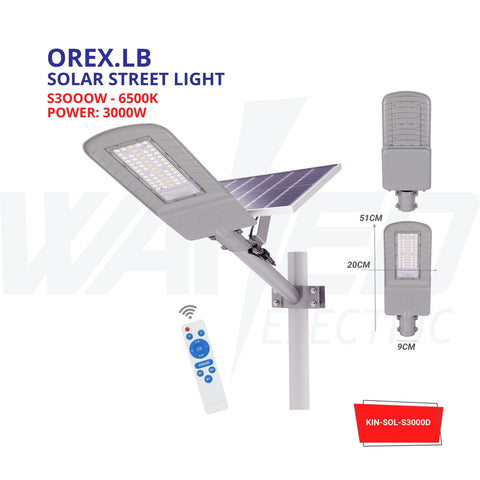 Solar Street Light - 3000w - OREX.LB