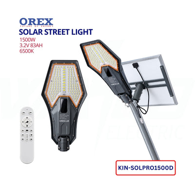 OREX 1500W Solar Street Light