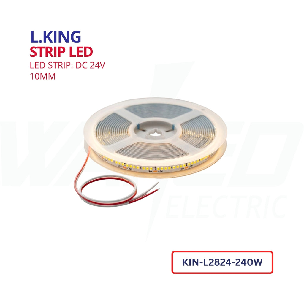 L.KING 24V High-Density LED Strip Light - 10mm – 240D