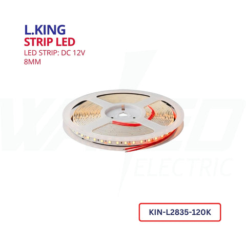 L.KING 12V LED Strip Light - 8mm – 120W