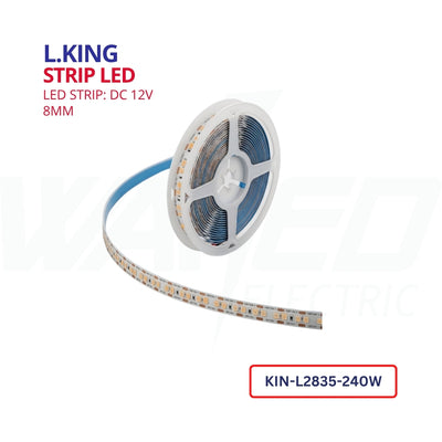 L.KING 12V LED Strip Light - 8mm – 240W