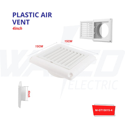 Plastic Air Vent Cover – 4 Inch