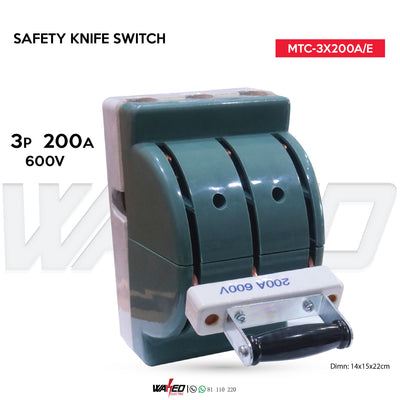 Safety Knife Switch - 3P 200A