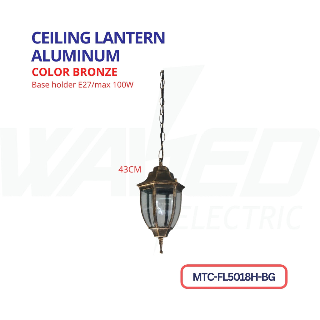 Ceiling Lantern - Bronze