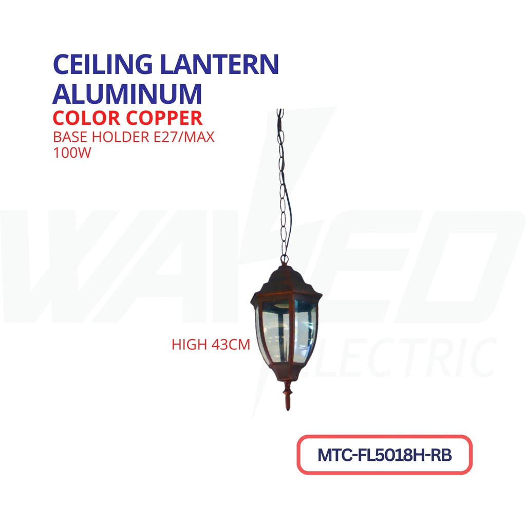 Ceiling Lantern - Copper