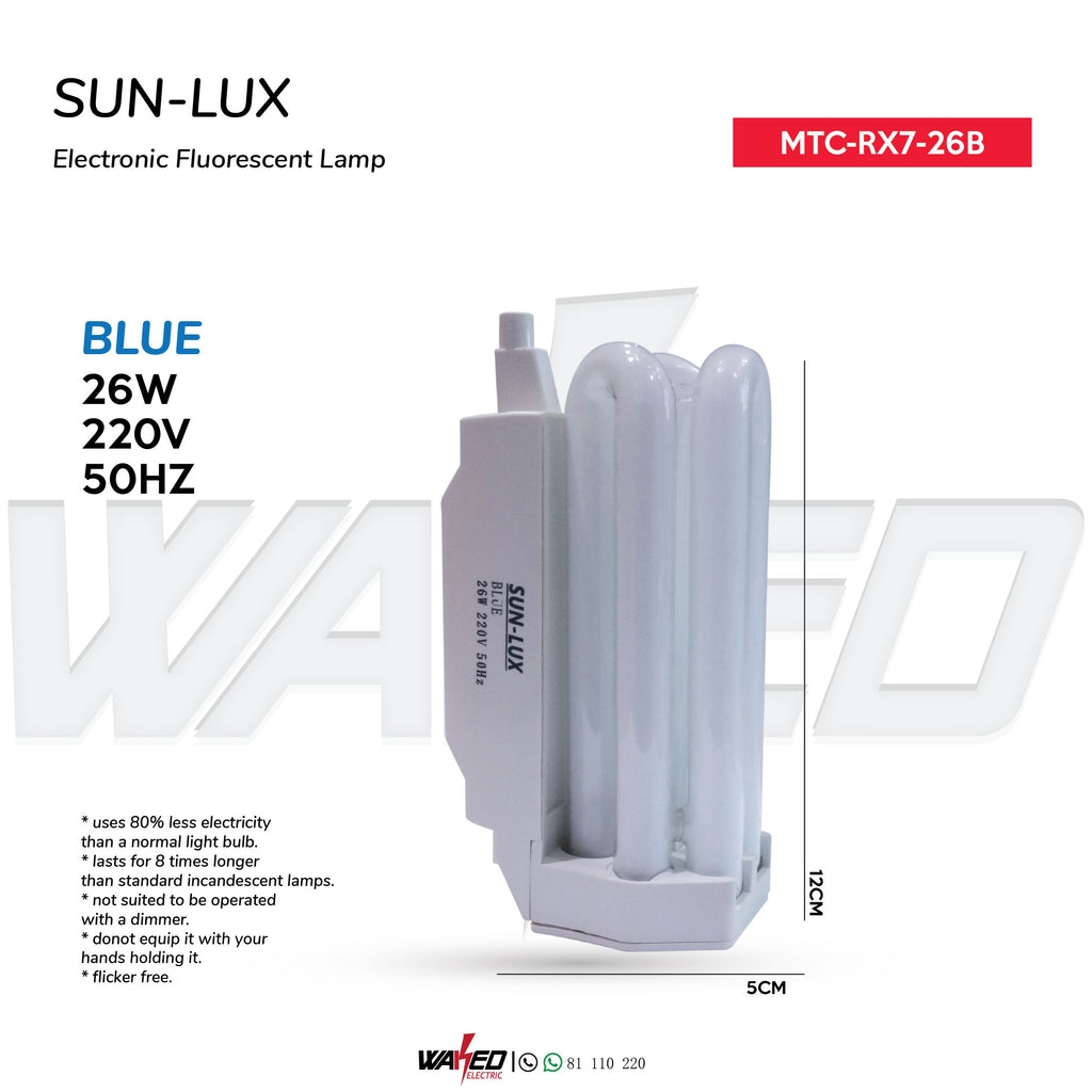 Electronic Fluorescent Lamp - 26W - SUN-LUX