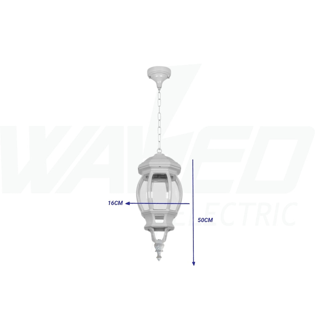 Ceiling Lantern - Aluminum - White