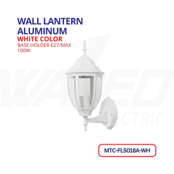 Wall Lantwern - Aluminum - White