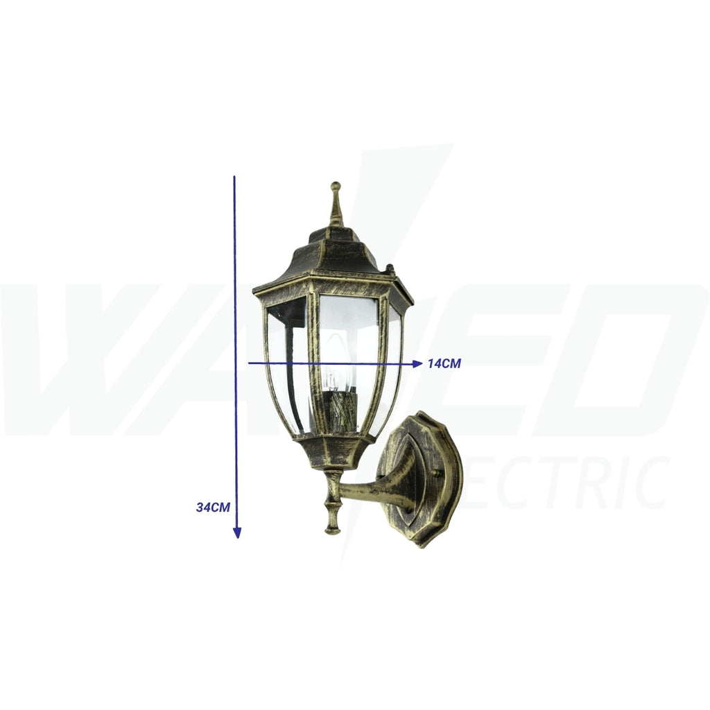 Wall Lantwern - Aluminum - Bronze