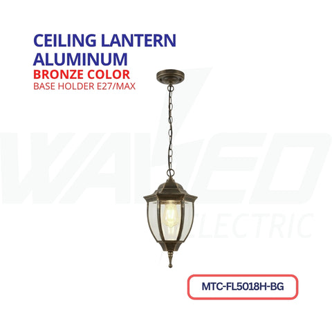 Ceiling Lantern - Aluminum - Bronze