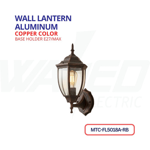 Wall Lantwern - Aluminum - Copper