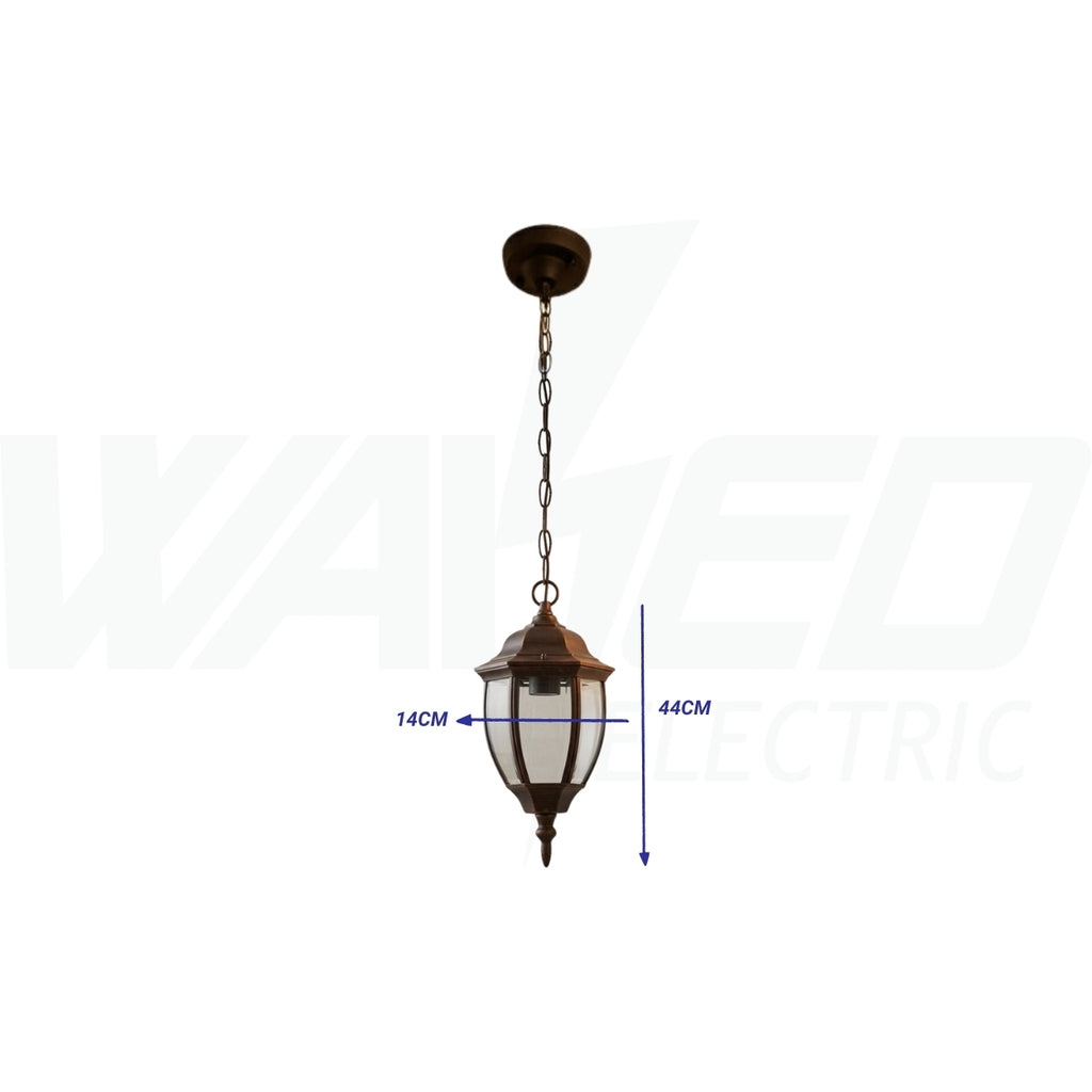Ceiling Lantern - Aluminum - Copper