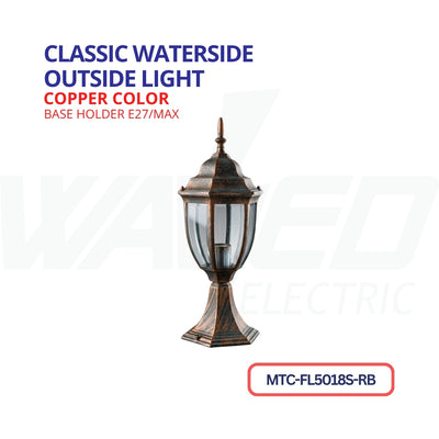 Classeic Waterside Outside Light - Copper