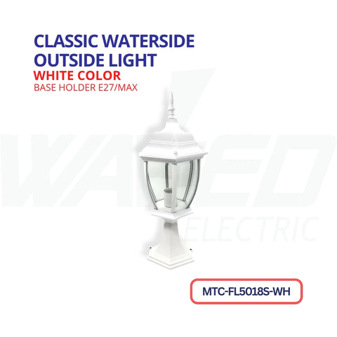 Classeic Waterside Outside Light -White