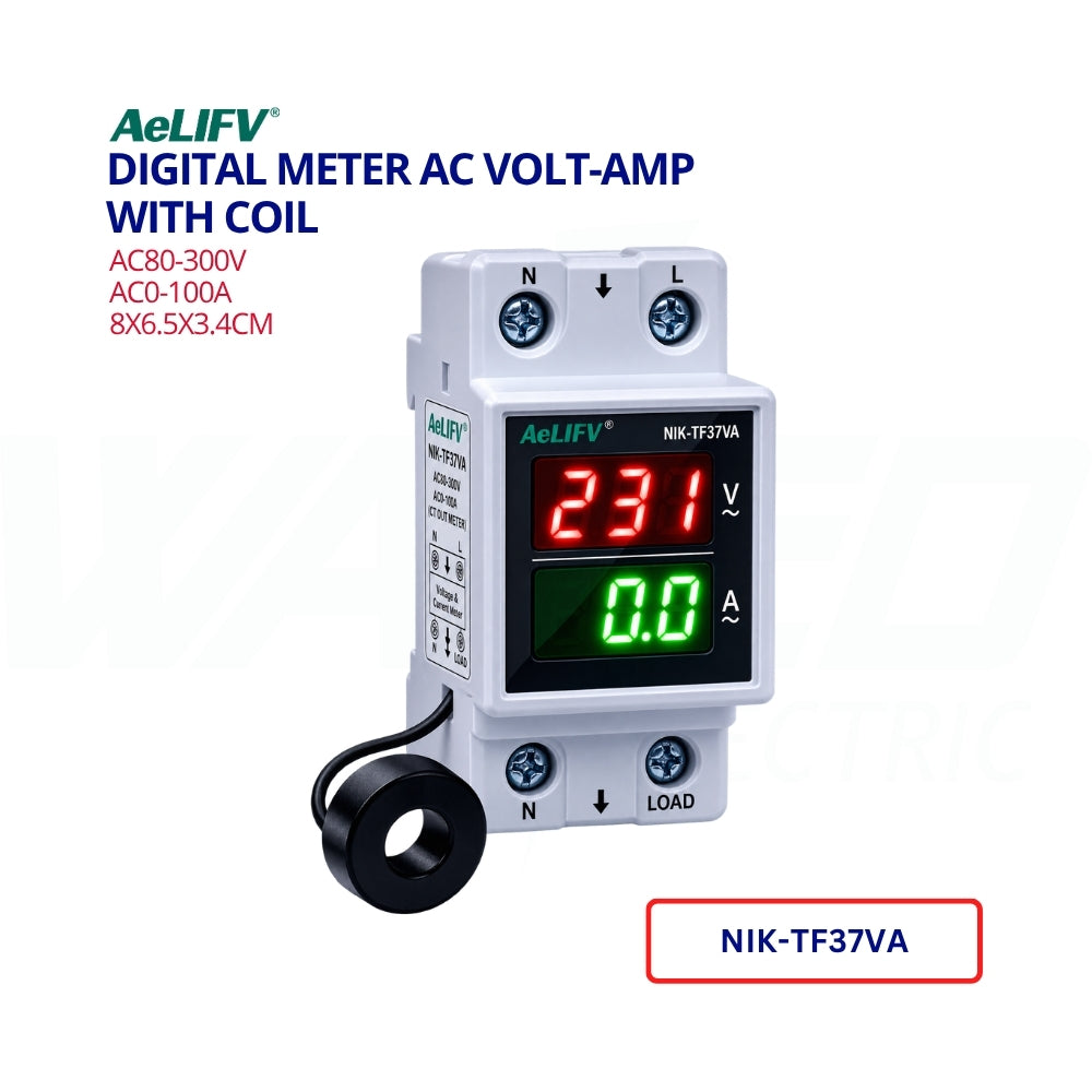 Digital Meter AC - VOLT-AMP - With Coil