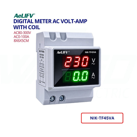Digital Meter AC - VOLT-AMP - With Coil
