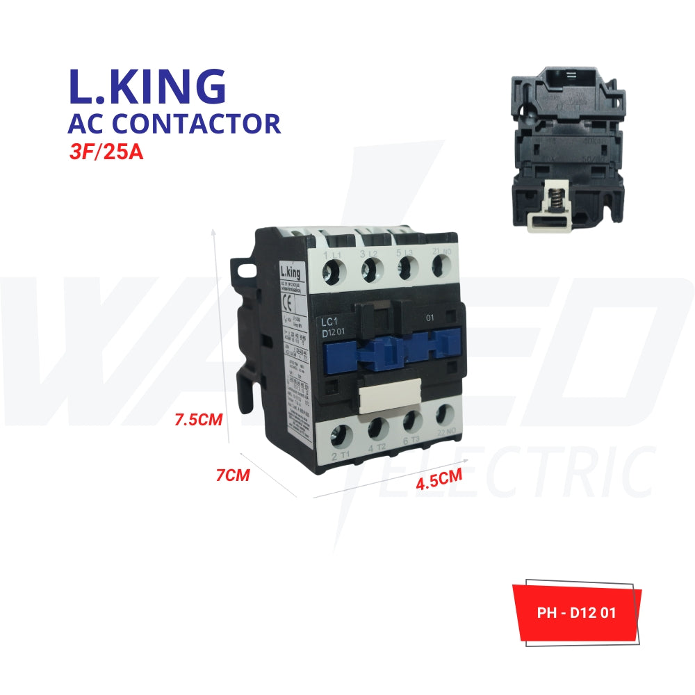Contactor - 3f 25A  NC- AC - L.KING