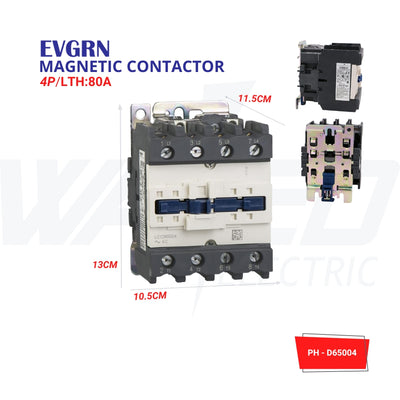 Industrial Contactor – 4POELES - 80A, 1000V - 3Phase - EVGRN